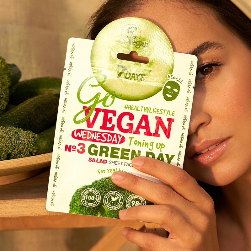 7DAYS Face mask GREEN DAY For real bunnies, 25 g