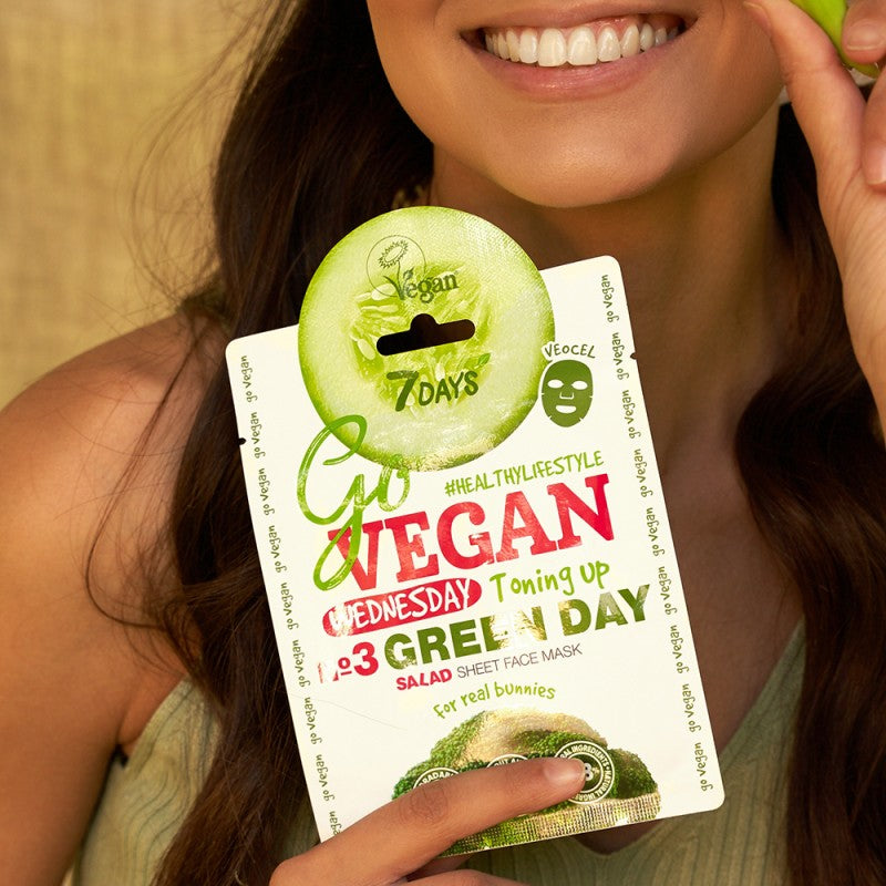 7DAYS Face mask GREEN DAY For real bunnies, 25 g