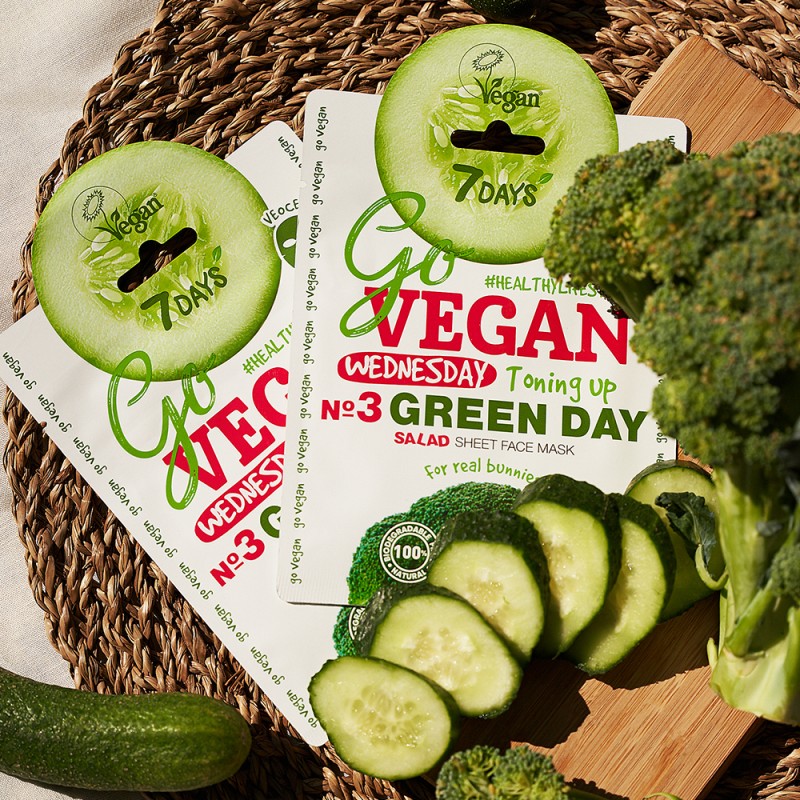 7DAYS Face mask GREEN DAY For real bunnies, 25 g