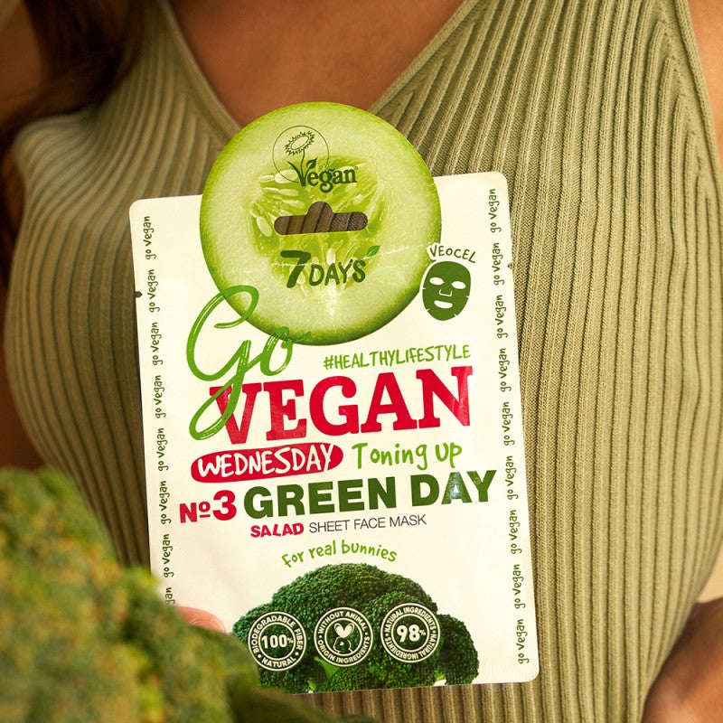 7DAYS Face mask GREEN DAY For real bunnies, 25 g