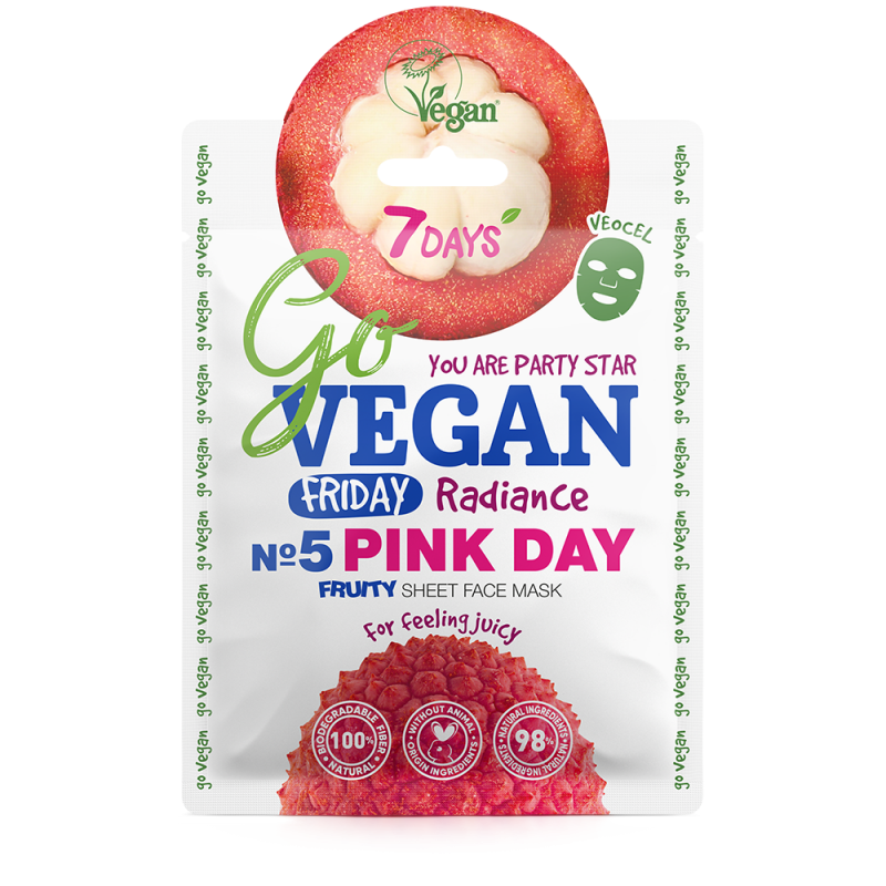 7DAYS Face mask PINK DAY For feeling juicy, 25 g