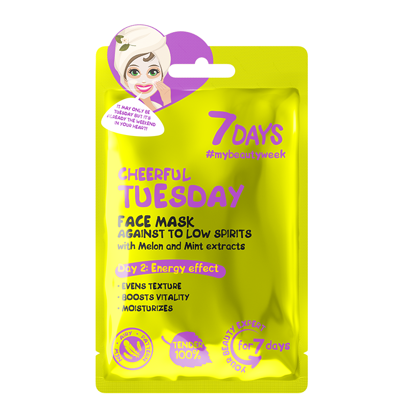 7DAYS Face mask CHEERFUL TUESDAY