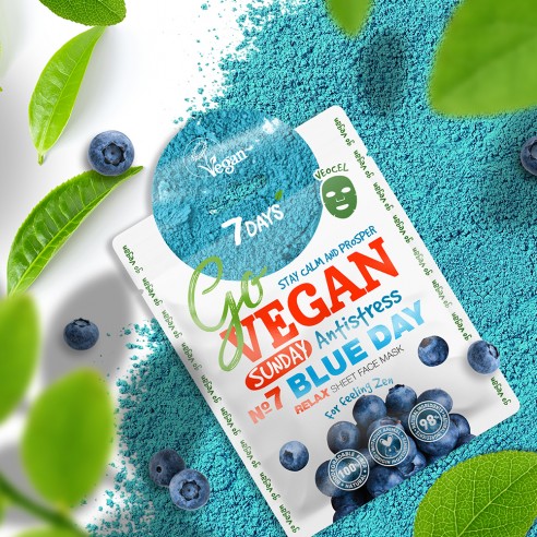 7DAYS Face mask BLUE DAY For feeling zen, 25 g
