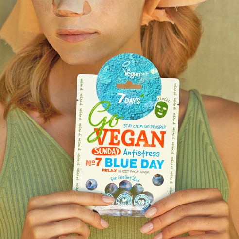 7DAYS Face mask BLUE DAY For feeling zen, 25 g