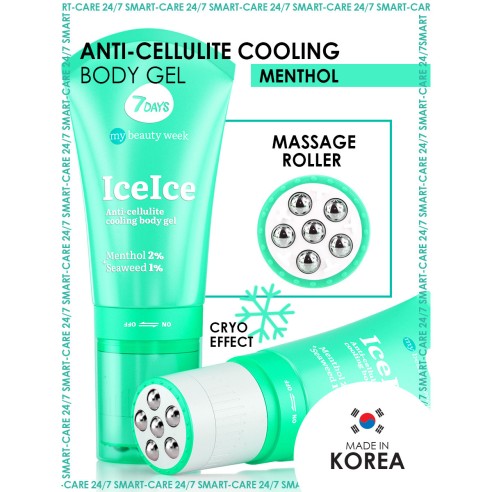 7DAYS Anti-cellulite cooling body gel ICE ICE COOL