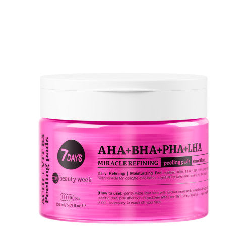 7DAYS Exfoliating Peeling Pads AHA+BHA-PHA+LHA