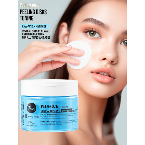 7DAYS Exfoliating Peeling Pads PHA+ICE