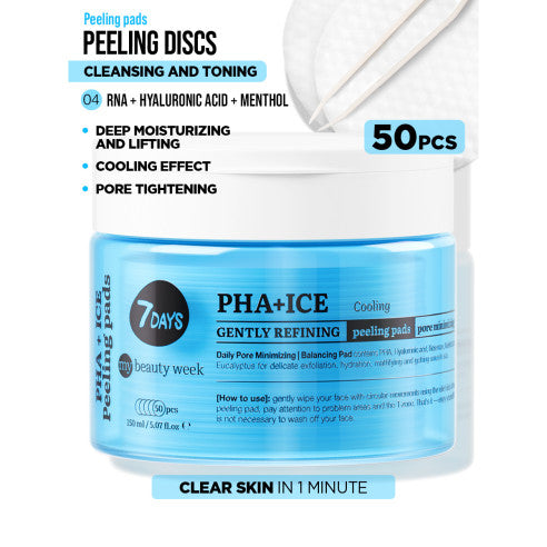 7DAYS Exfoliating Peeling Pads PHA+ICE
