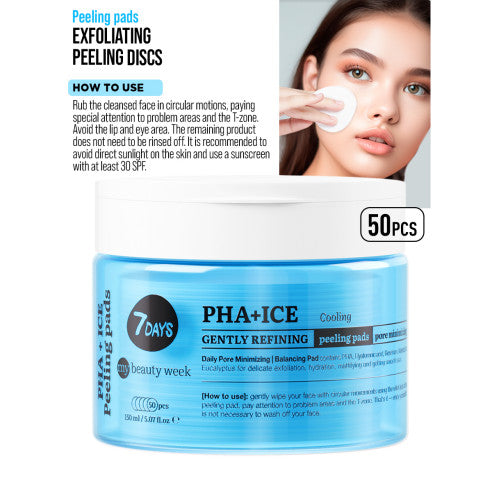 7DAYS Exfoliating Peeling Pads PHA+ICE