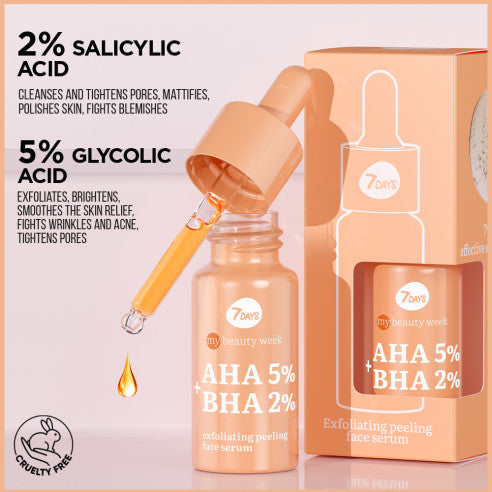 7DAYS MB AHA BHA Exfoliating Peeling Face Serum