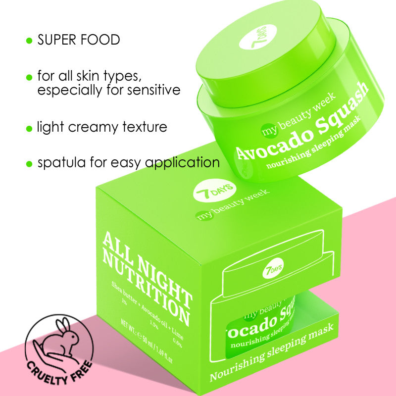 7DAYS MB Avocado Squash Nourish Sleeping Mask