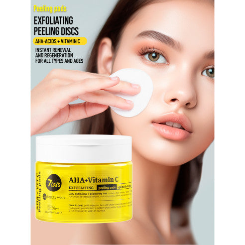 7DAYS Exfoliating Peeling Pads AHA+VITAMIN C