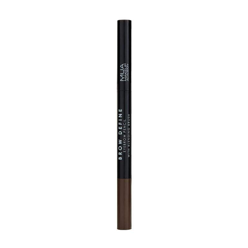 MUA Brow Define Eyebrow Pencil - With Blending Brush Dark Brown