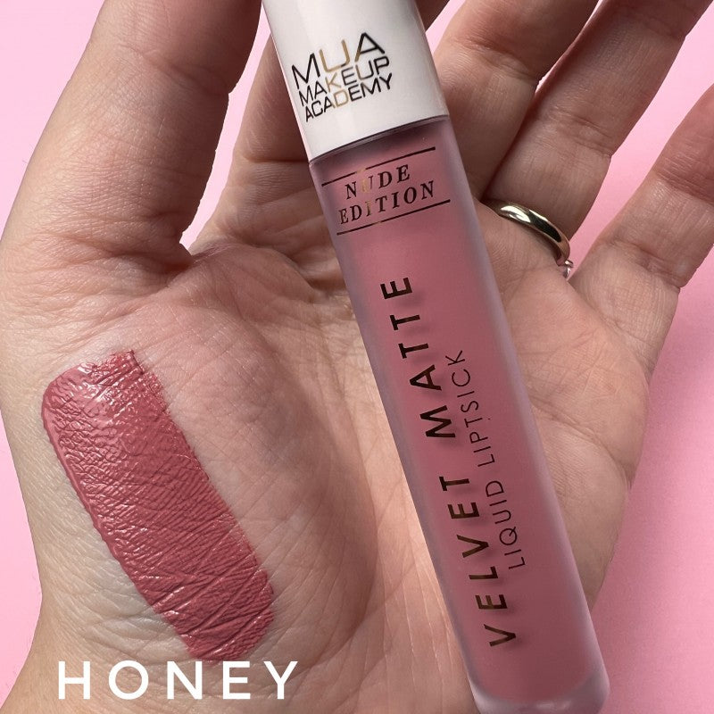 Velvet Matte Liquid Lipstick - Nude Edition - Honey
