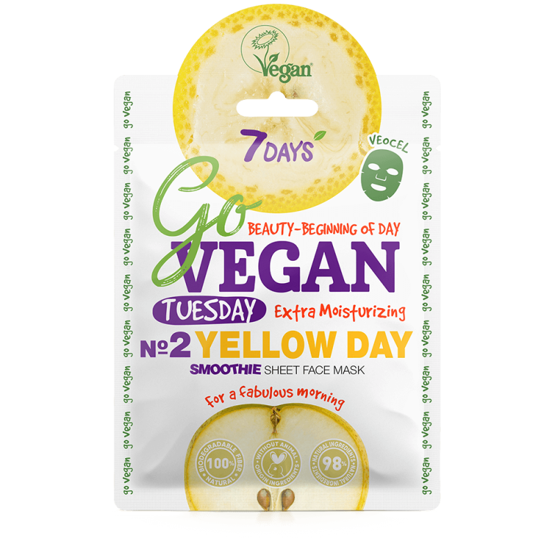 7DAYS Face mask YELLOW DAY For a fabulous morning, 25 g