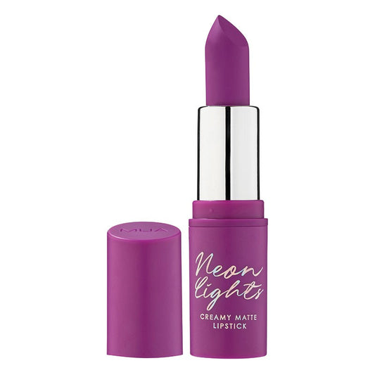 MUA Neon Creamy Matte Lipstick Ultraviolet
